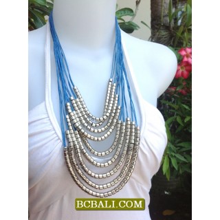 Bali Rope Necklaces Fashion Multi Seeds Beads 